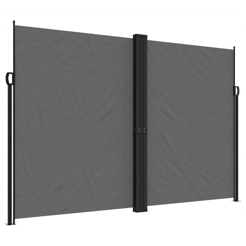 vidaXL Retractable Side Awning with PU Coating in Anthracite