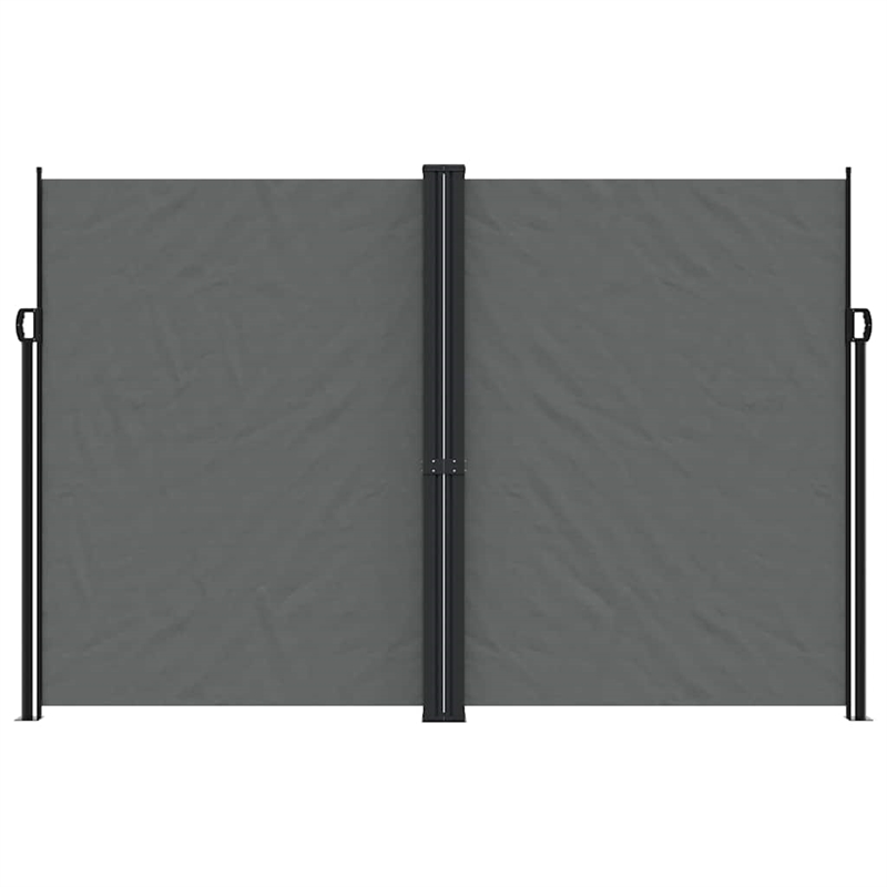 vidaXL Retractable Side Awning with PU Coating in Anthracite