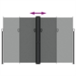 vidaXL Retractable Side Awning with PU Coating in Anthracite