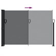 vidaXL Retractable Side Awning in Black