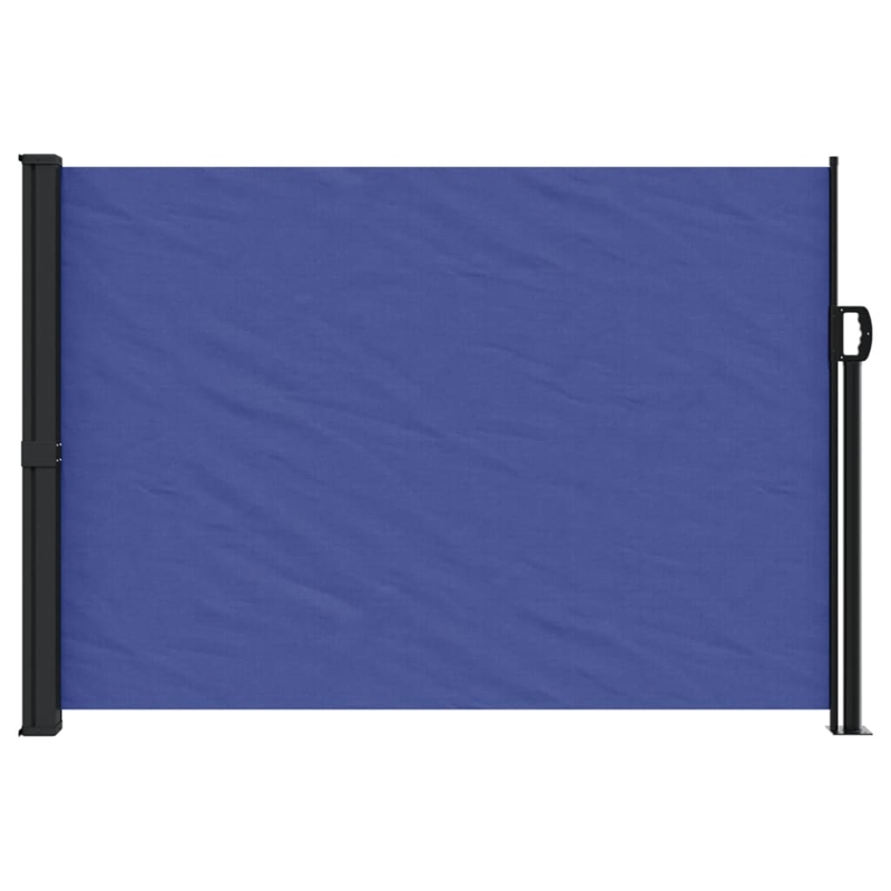 vidaXL Retractable Side Awning with PU Coating in Blue