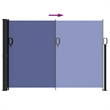 vidaXL Retractable Side Awning with PU Coating in Blue