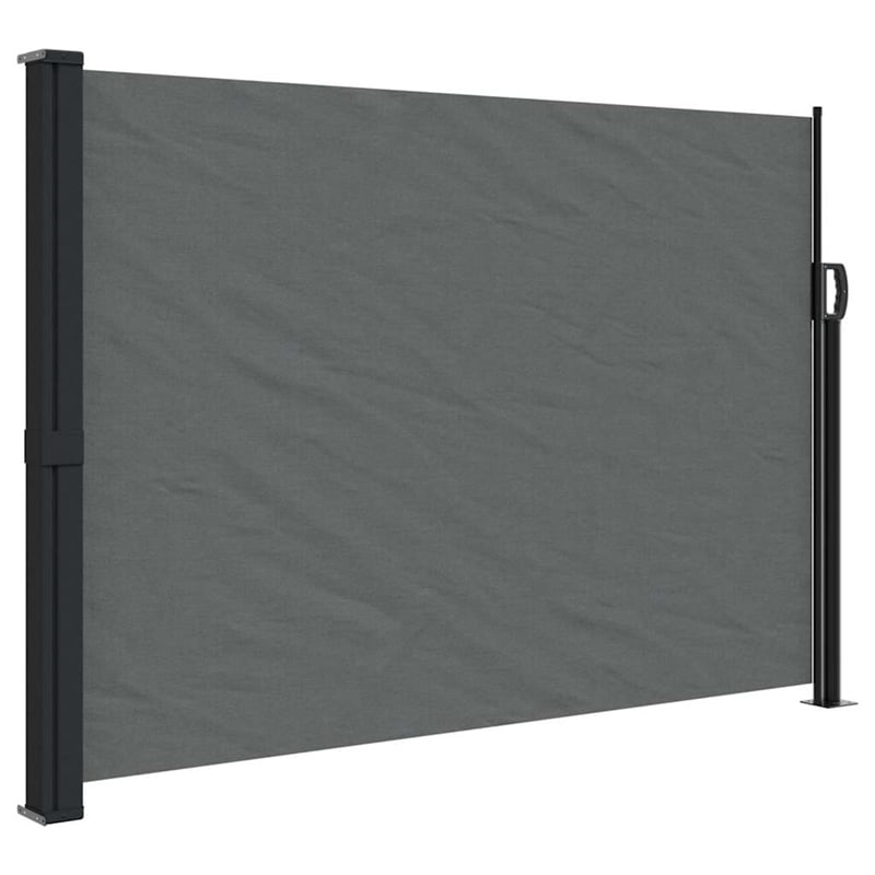 vidaXL Retractable Side Awning in Anthracite