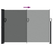 vidaXL Retractable Side Awning in Anthracite