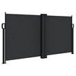 vidaXL Retractable Side Awning in Black