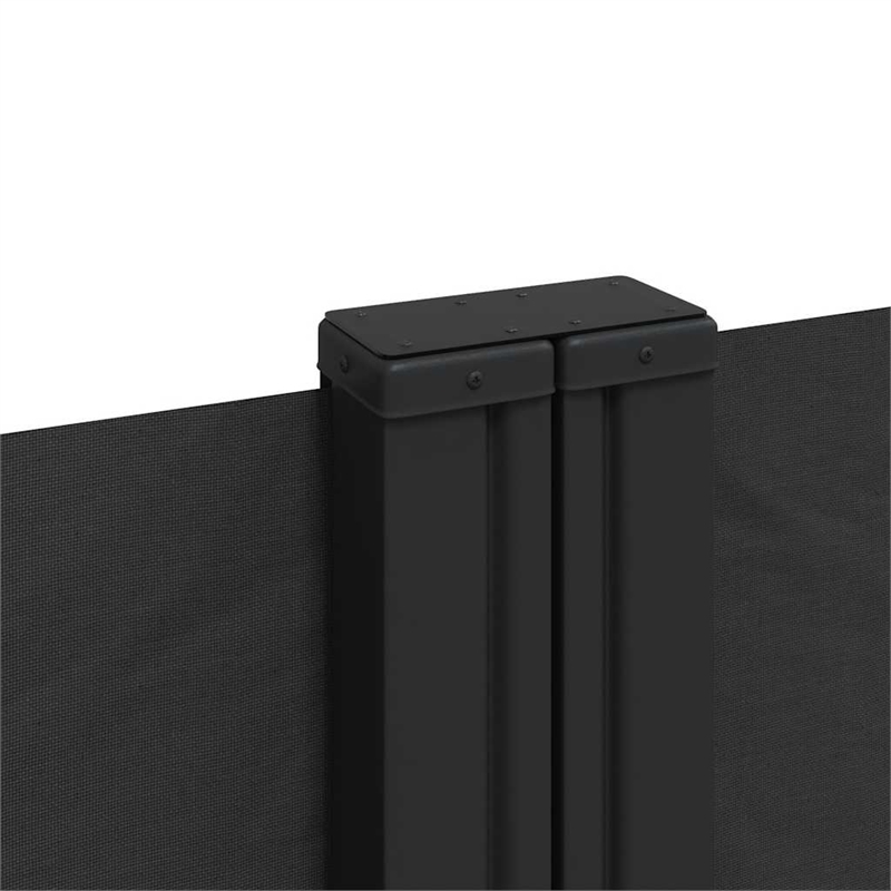 vidaXL Retractable Side Awning in Black