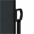 vidaXL Retractable Side Awning in Black