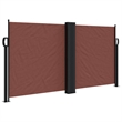 vidaXL Retractable Side Awning in Brown