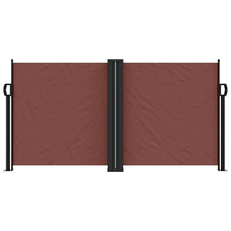 vidaXL Retractable Side Awning in Brown