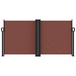 vidaXL Retractable Side Awning in Brown