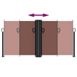 vidaXL Retractable Side Awning in Brown