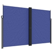 vidaXL Retractable Side Awning with PU Coating in Blue