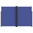 vidaXL Retractable Side Awning with PU Coating in Blue