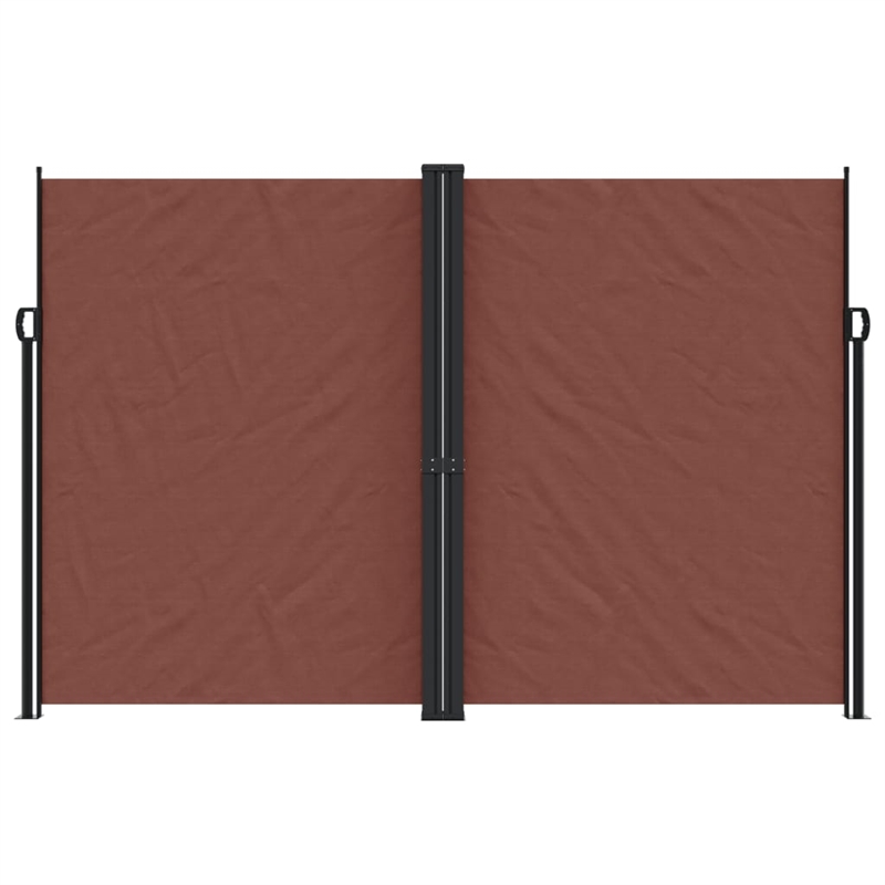 vidaXL Retractable Side Awning in Brown