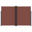 vidaXL Retractable Side Awning in Brown