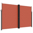 vidaXL Retractable Side Awning with PU Coating in Terracotta