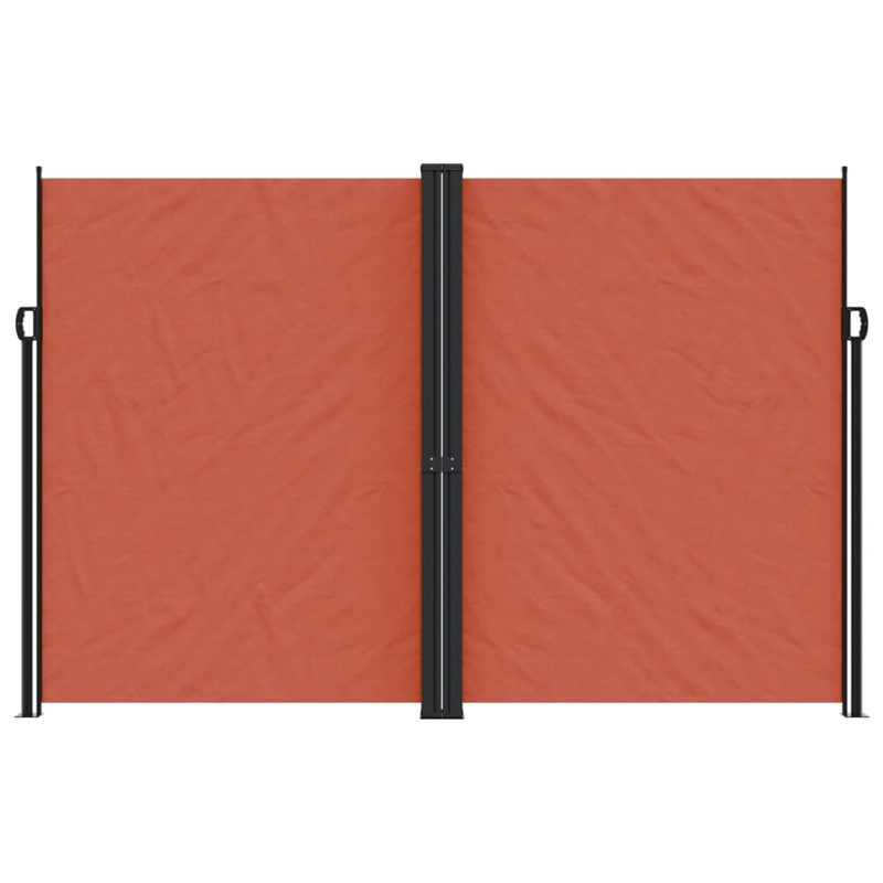 vidaXL Retractable Side Awning with PU Coating in Terracotta