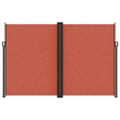 vidaXL Retractable Side Awning with PU Coating in Terracotta