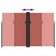 vidaXL Retractable Side Awning with PU Coating in Terracotta