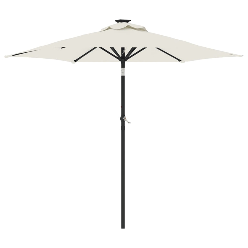 vidaXL Large Garden Parasol in White