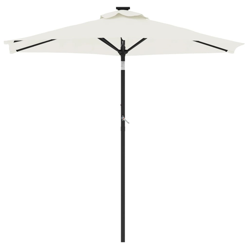 vidaXL Large Garden Parasol in White