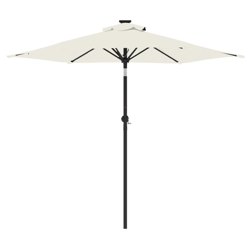 vidaXL Large Garden Parasol in White