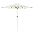 vidaXL Large Garden Parasol in White