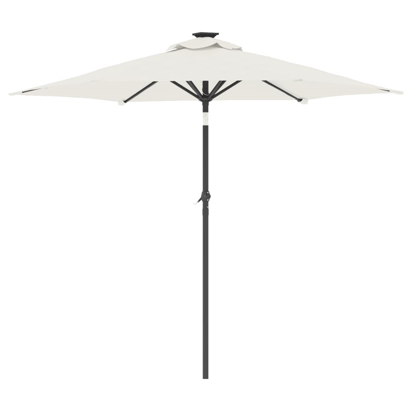 vidaXL Large Garden Parasol in White