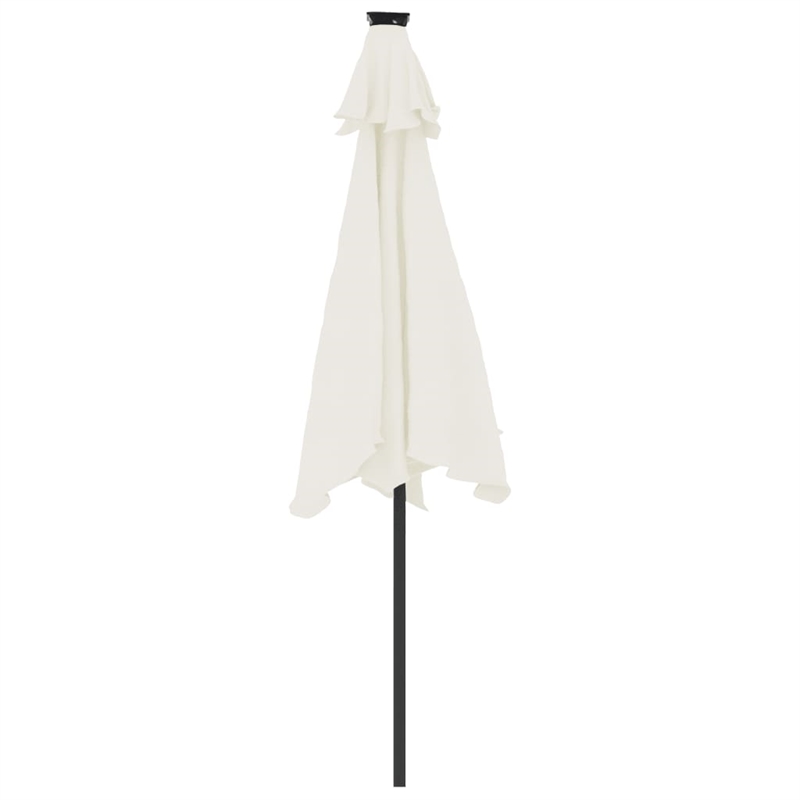 vidaXL Large Garden Parasol in White