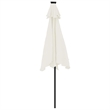 vidaXL Large Garden Parasol in White