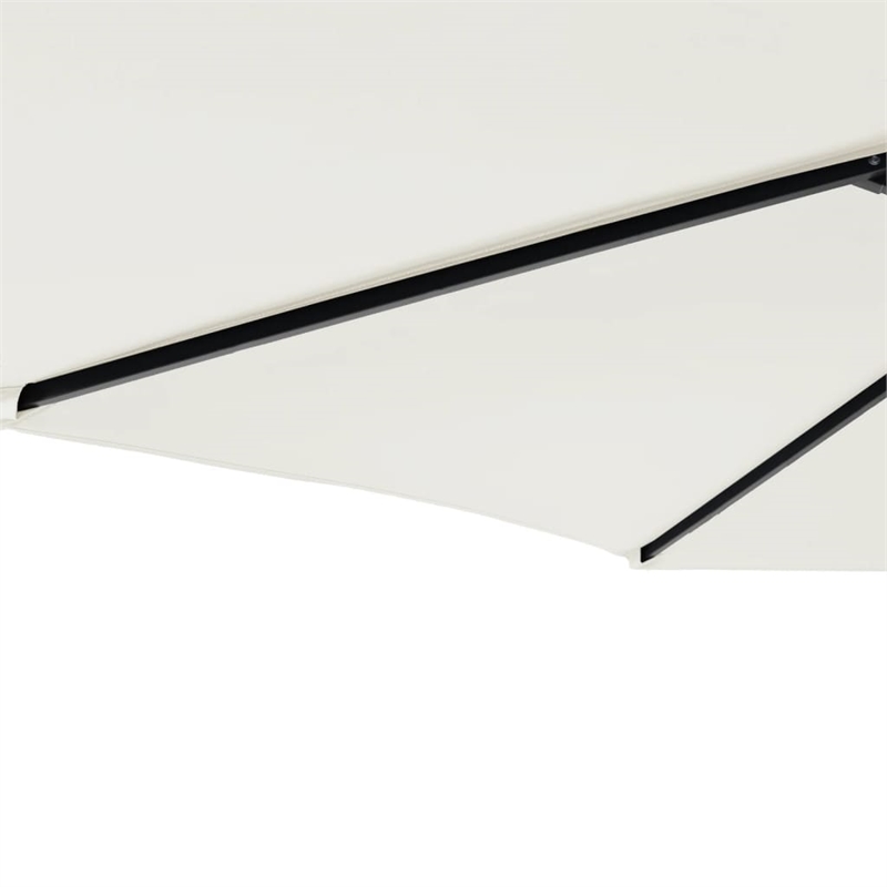 vidaXL Large Garden Parasol in White