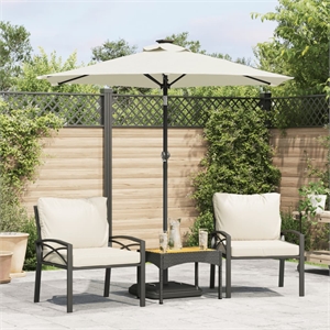 vidaXL Large Garden Parasol in White