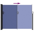 vidaXL Retractable Side Awning in Blue