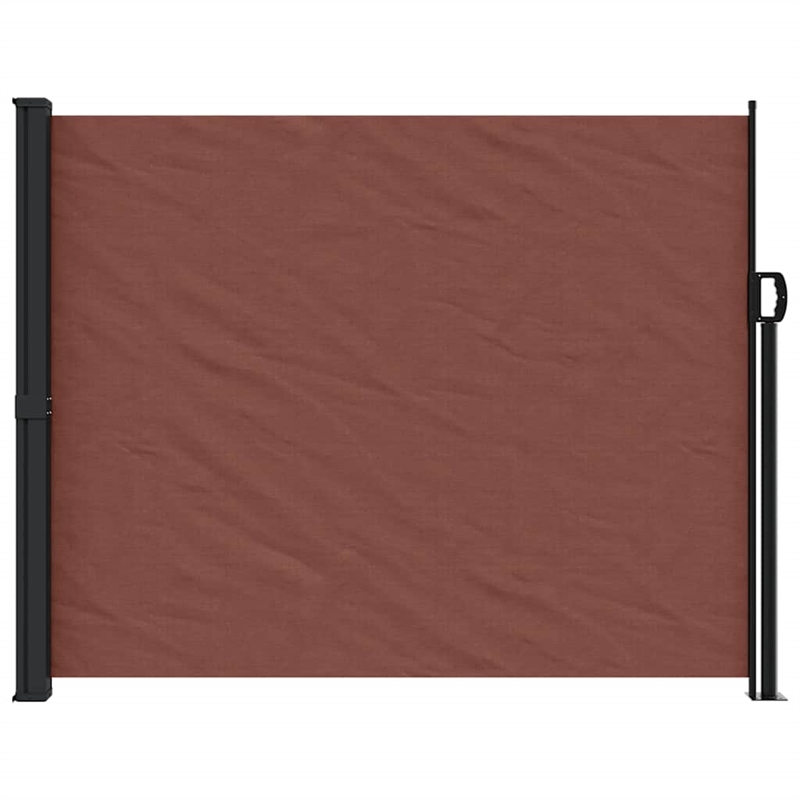 vidaXL Retractable Side Awning in Brown
