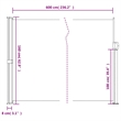 vidaXL Retractable Side Awning in Brown