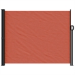 vidaXL Retractable Side Awning with PU Coating in Terracotta