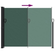 vidaXL Retractable Side Awning in Dark Green