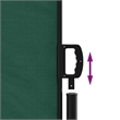 vidaXL Retractable Side Awning in Dark Green