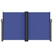 vidaXL Retractable Side Awning with PU Coating in BLue