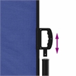 vidaXL Retractable Side Awning with PU Coating in BLue