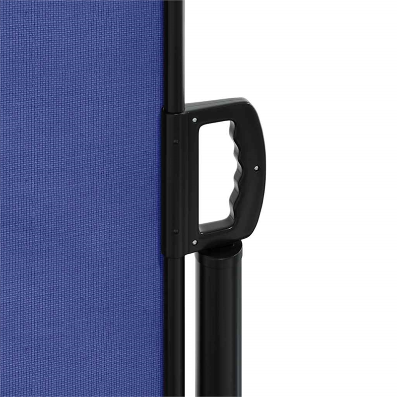 vidaXL Retractable Side Awning with PU Coating in BLue