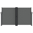 vidaXL Retractable Side Awning in Anthracite
