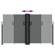 vidaXL Retractable Side Awning in Anthracite