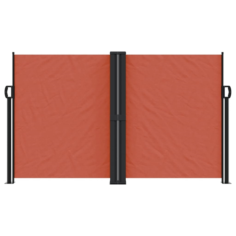 vidaXL Retractable Side Awning with PU Coating in Terracotta