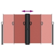 vidaXL Retractable Side Awning with PU Coating in Terracotta