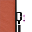 vidaXL Retractable Side Awning with PU Coating in Terracotta