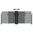 vidaXL Retractable Side Awning with PU Coating in Black