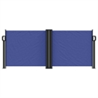 vidaXL Retractable Side Awning with PU Coating in Blue