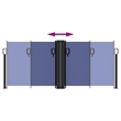 vidaXL Retractable Side Awning with PU Coating in Blue