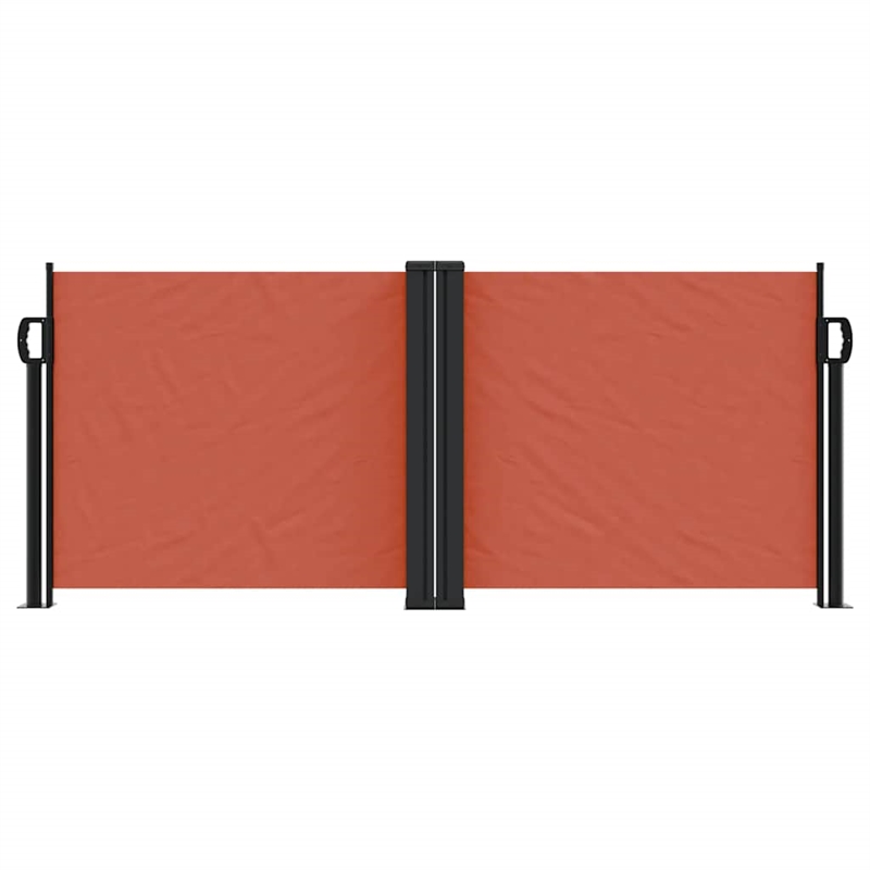 vidaXL Retractable Side Awning with PU Coating in Terracotta